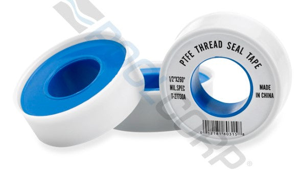 0.75" x 520" White Teflon Tape