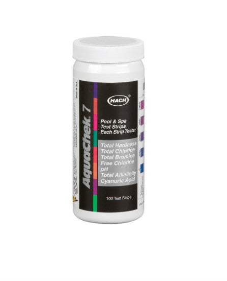 100CT Aquachek  SILVER 7-WAY TEST STRIP
