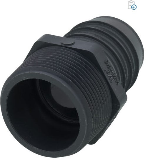1 1/2" 1.5   " PVC Barbed Male Adapter