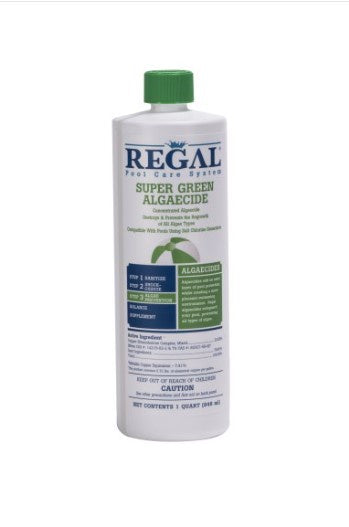 1 qt Algaecide Regal Super Green Algaecide Bottle