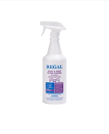 1qt Spray and Rinse Filter Cleaner Bottle Supplements Regal