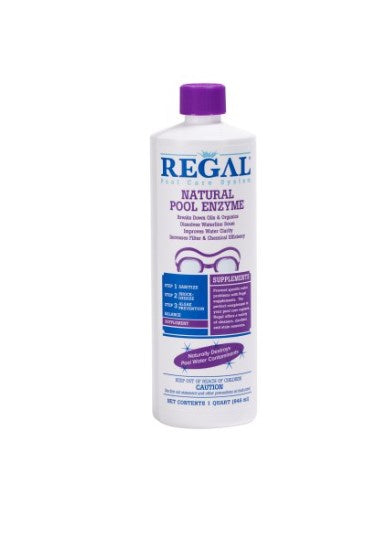 1qt Natural Pool Enzyme Bottle Supplements Regal
